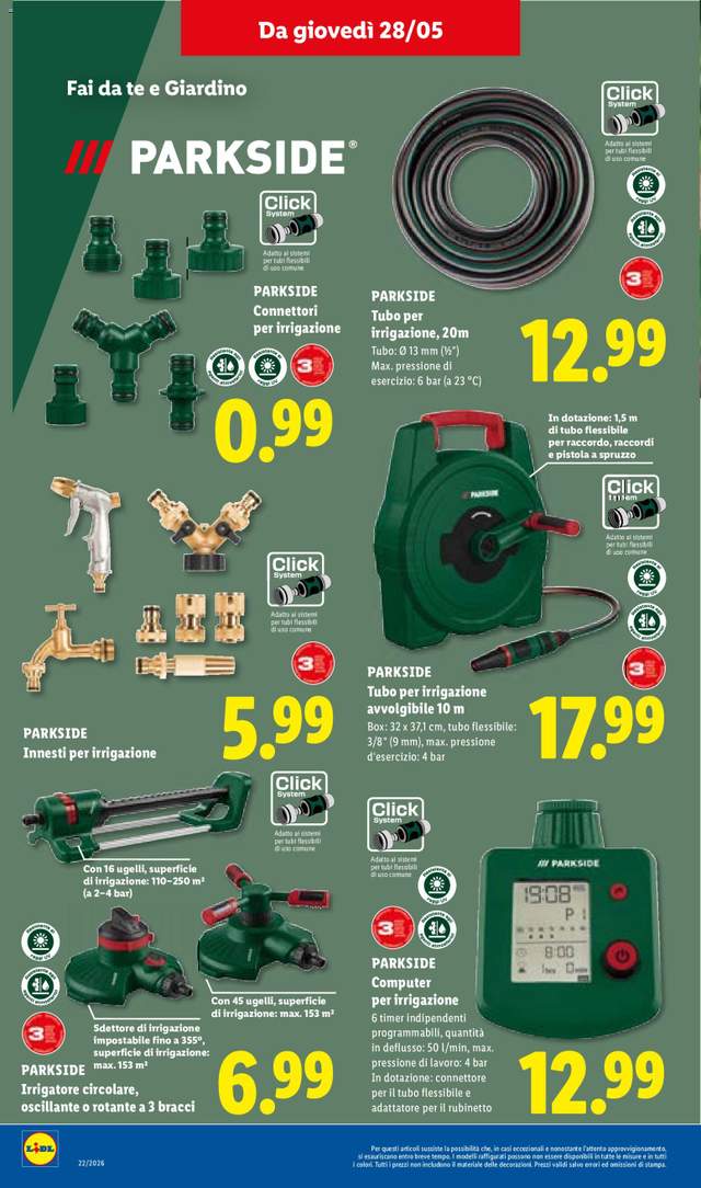 Nuovo volantino Lidl dal 28/05