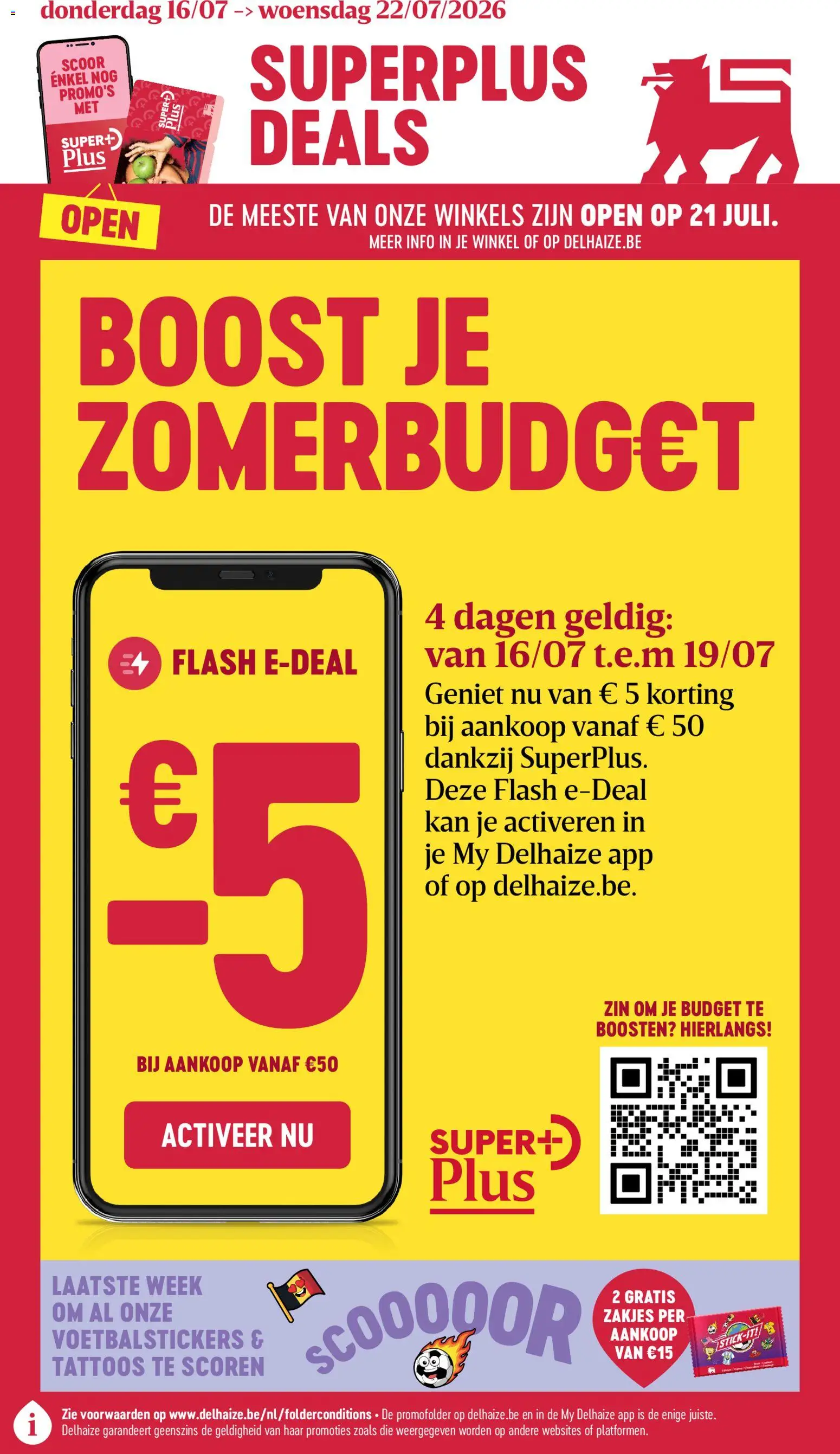 Voorbeeld van Delhaize Folder week 29 van winkel Delhaize geldig vanaf 16/07/2026 - Boost, Kan