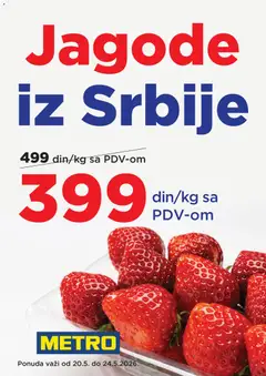 Pregled Metro kataloga - važi od 20.05.2026