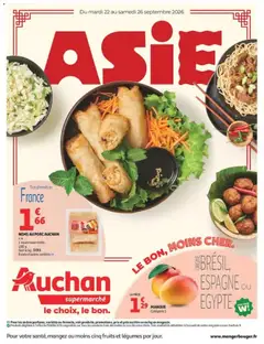 Prévisualisation de Auchan Saveurs d'Asie supers du magasin Auchan formulaire valide 22/09/2026