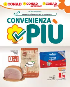 Anteprima dell'opuscolo Conad volantino Convenienza Più dal negozio Conad valido da 24/06/2026