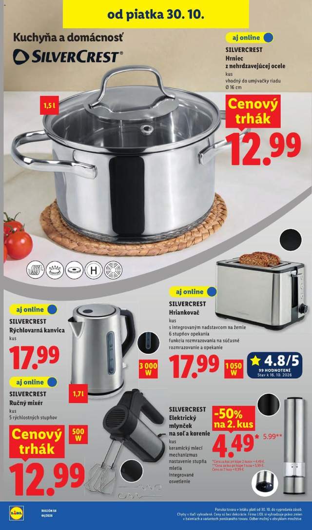 Nový Lidl leták od 26.10.
