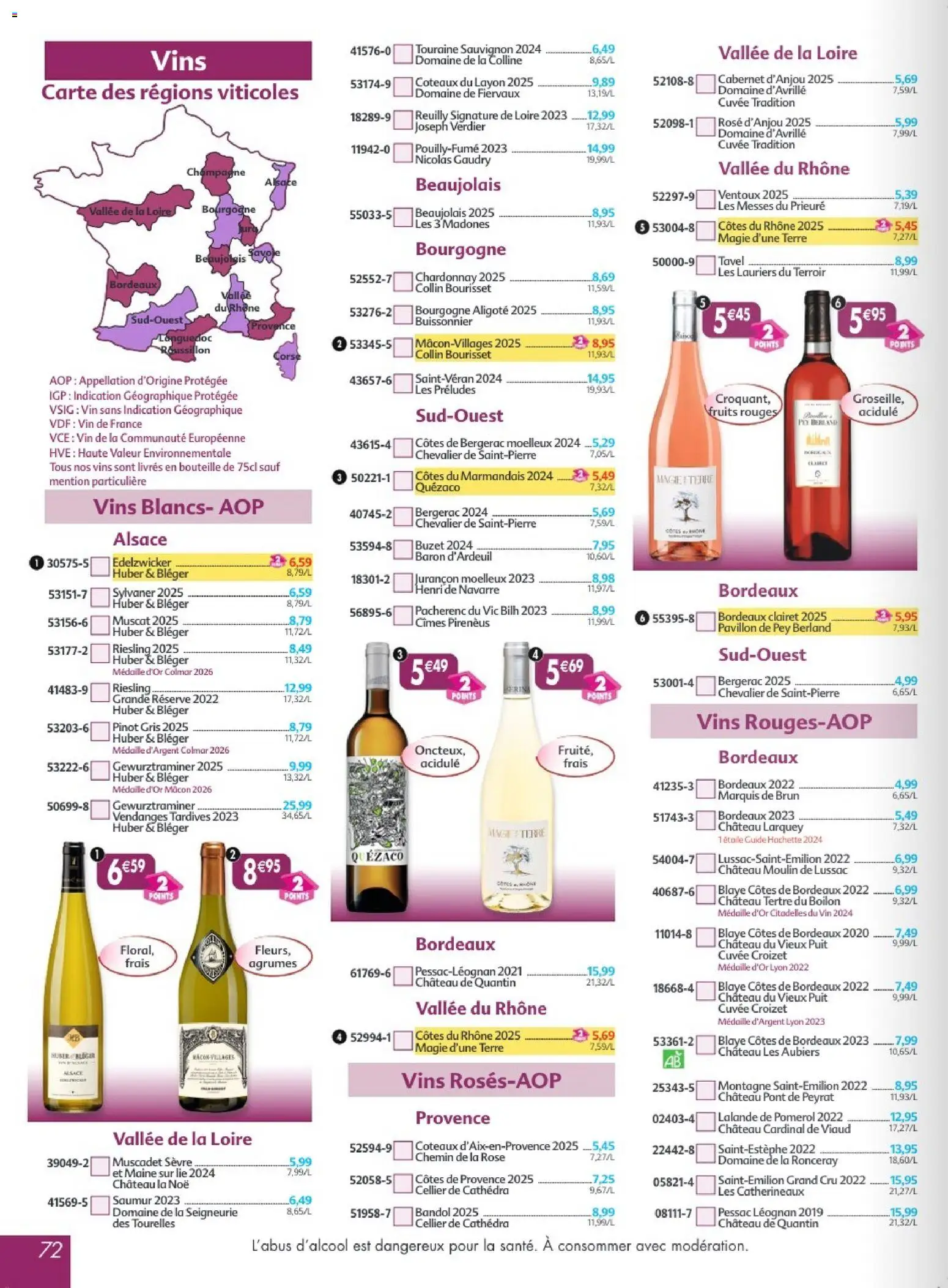 Prévisualisation de Maximo catalogue epicerie du magasin Maximo formulaire valide 26/10/2026 - Champagne, Vin, Livres, Agrumes, Bouteille, Coteaux du layon, Pinot gris, Collin Bourisset