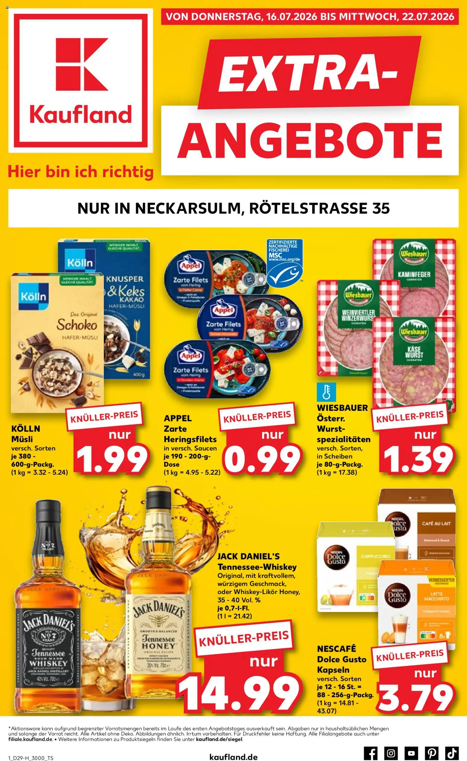 Voorbeeld van Kaufland DE -DE Folder van winkel Kaufland DE geldig vanaf 16-07-2026