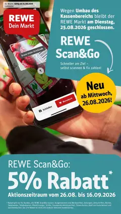 Vorschau von dem Prospekt des Geschäftes Rewe, gültig ab dem 24.08.2026