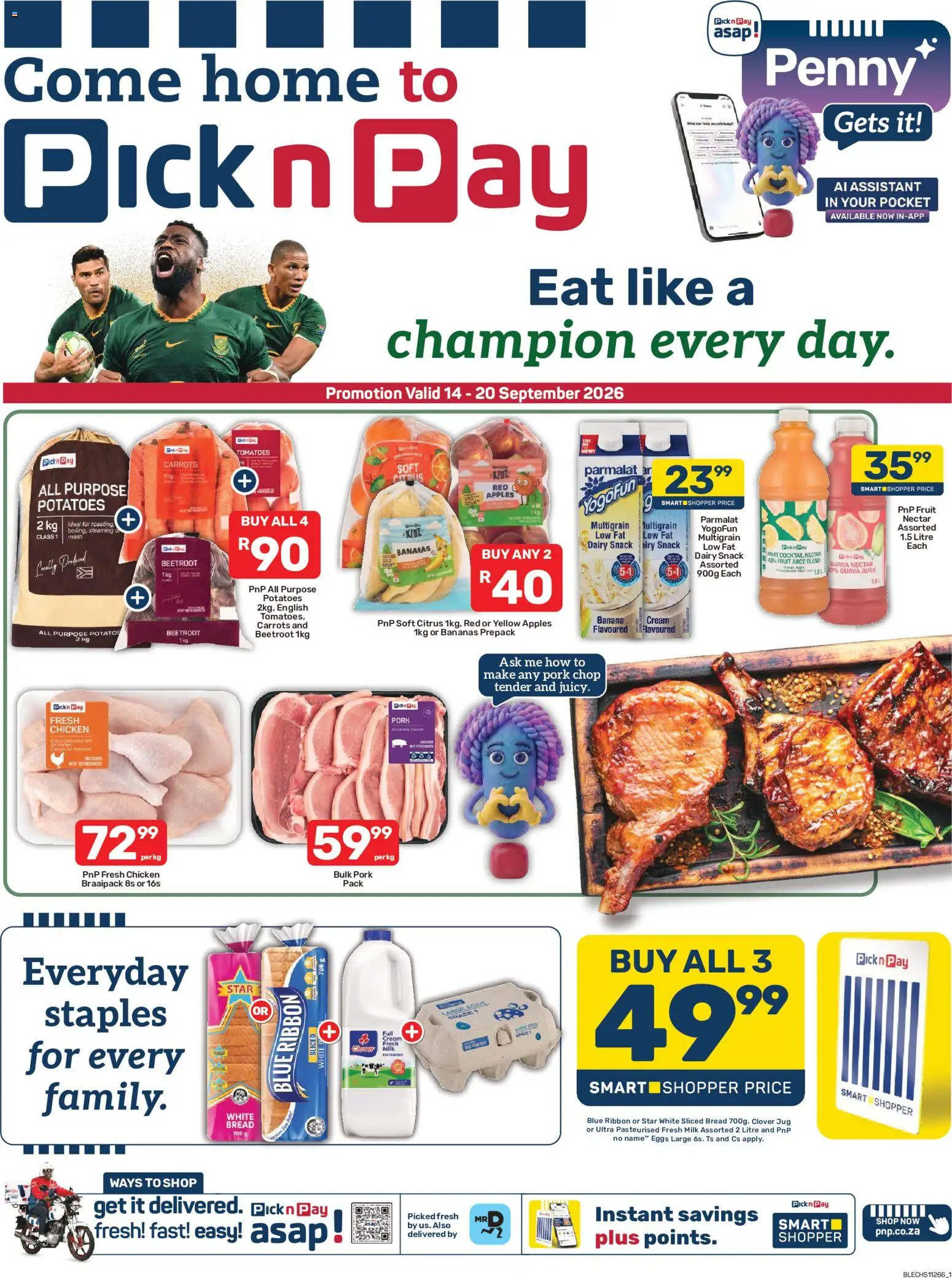 Preview of Pick n Pay flyer valid from 14/09/2026