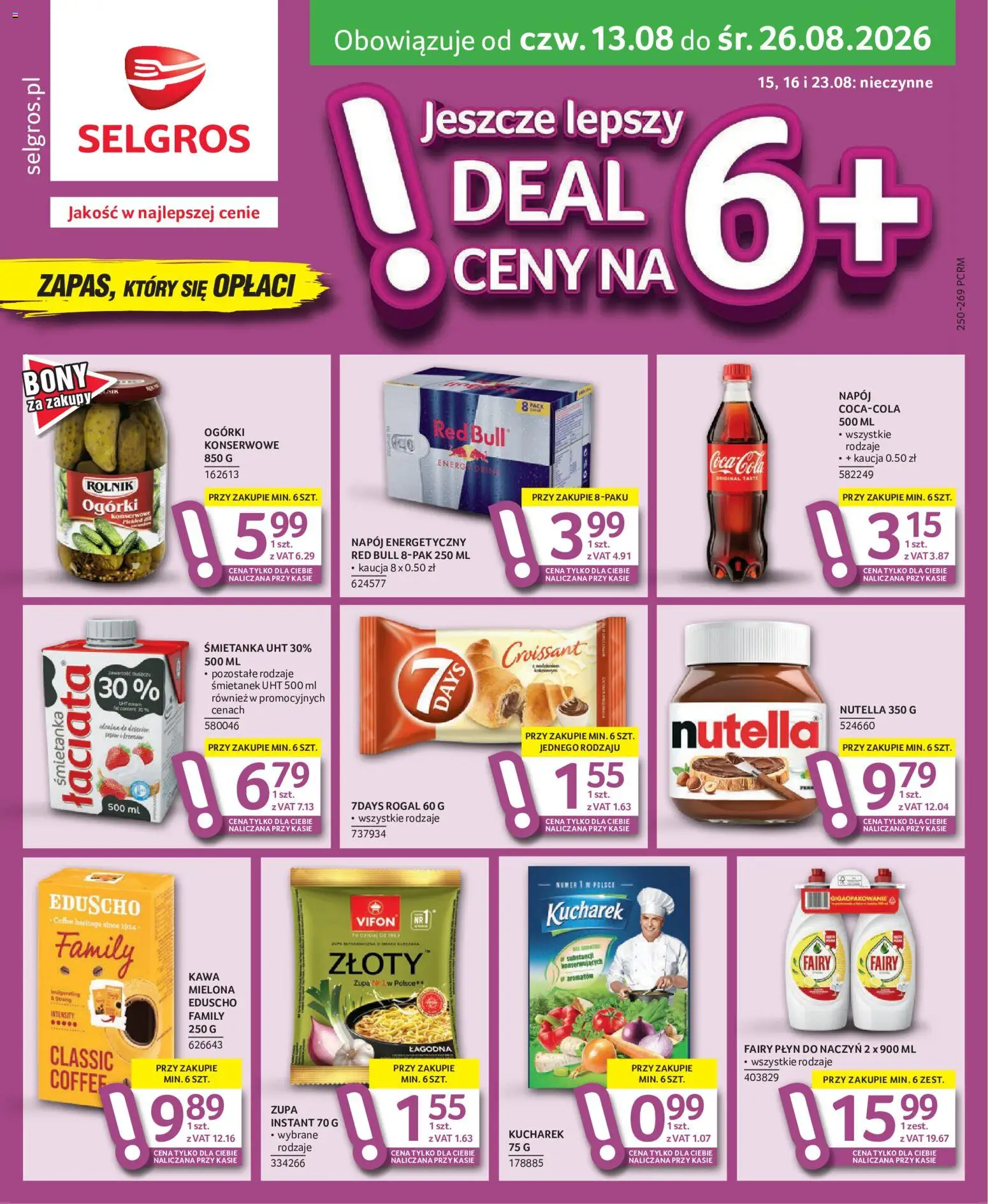 Pogląd gazetki "Selgros cash&carry gazetka - Oferta dla profesjonalistów" ze sklepu Selgros cash&carry ważnej od 13.08.2026