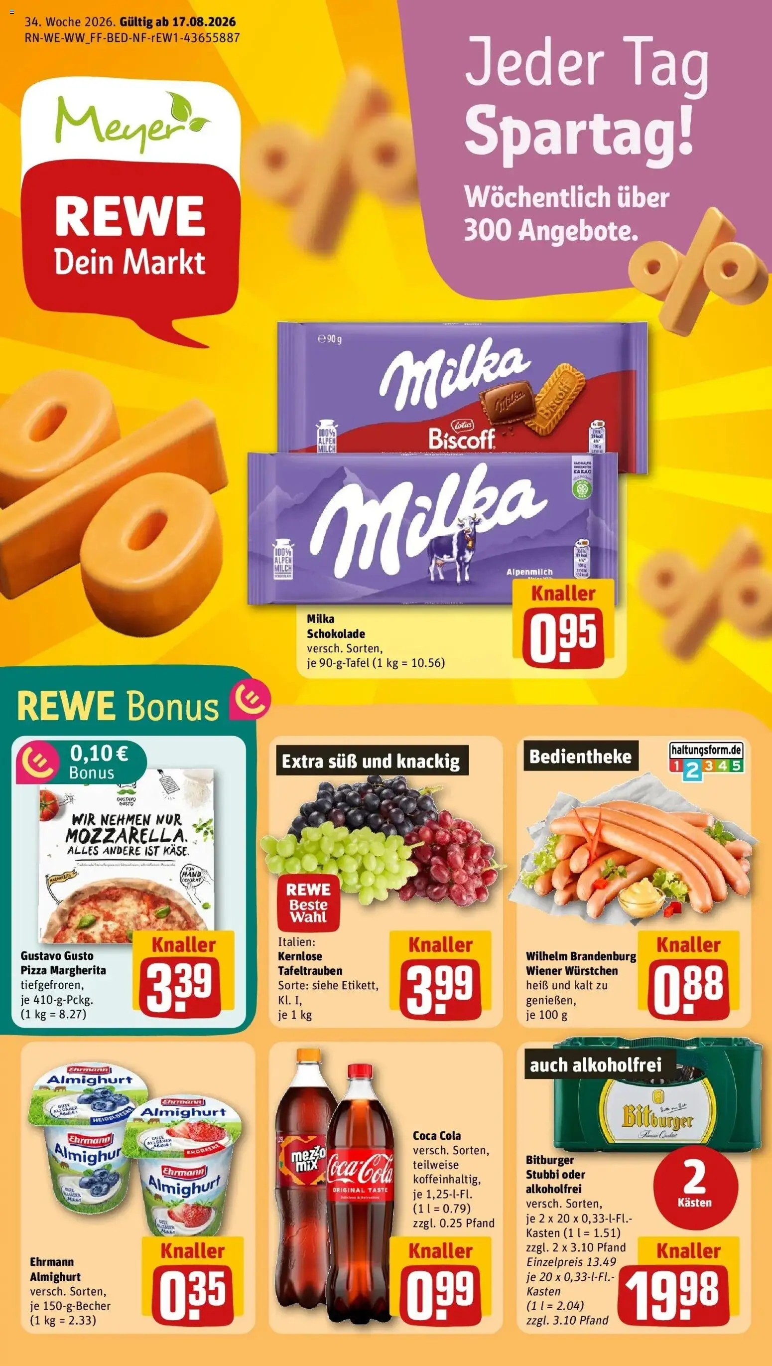Vorschau von dem Prospekt des Geschäftes Rewe, gültig ab dem 17.08.2026