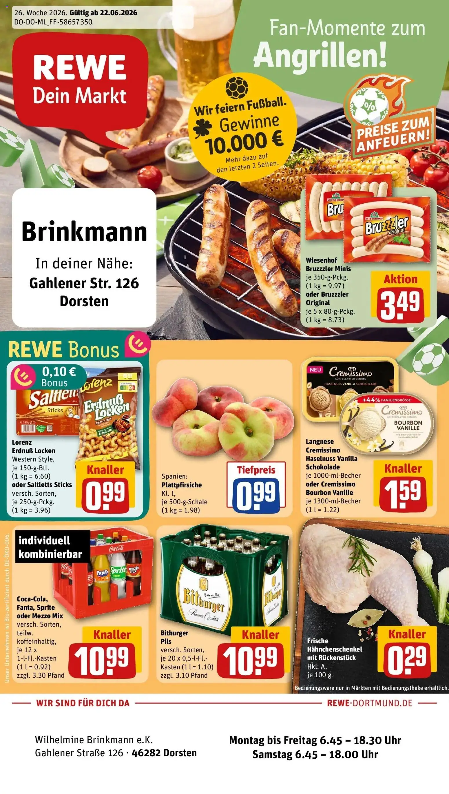 Vorschau von dem Prospekt des Geschäftes Rewe, gültig ab dem 21.06.2026