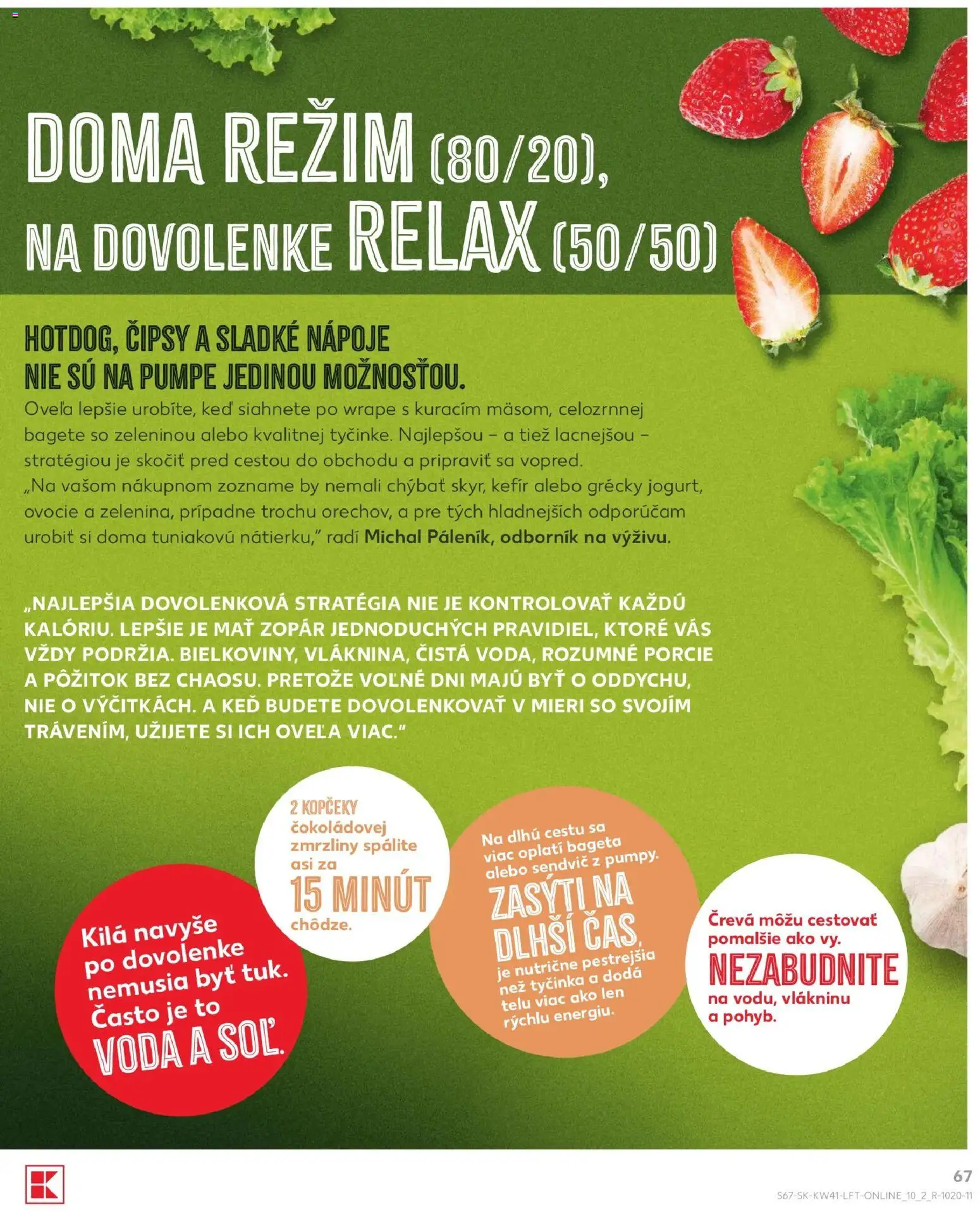 Náhľad Kaufland letáku platného od 08.10.2026 - Voda, Ovocie, Kefír, Bageta, Sendvič, Nápoje