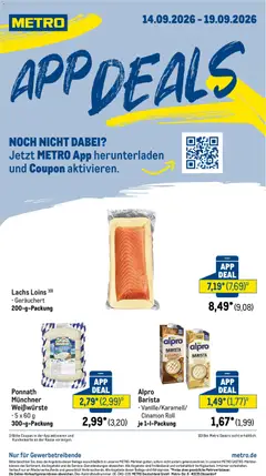 Vorschau von dem Prospekt des Geschäftes Metro, gültig ab dem 14.09.2026