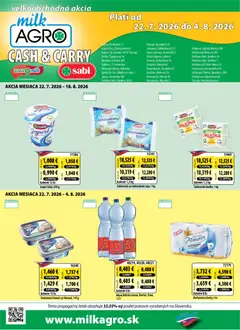 Náhľad Milk Agro letáku platného od 22.07.2026