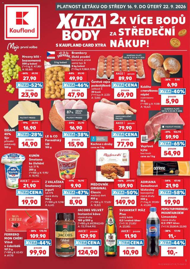 Nový Kaufland leták od 16.09.