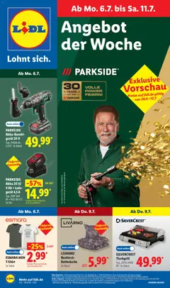 Vorschau von dem Prospekt des Geschäftes Lidl, gültig ab dem 06.07.2026