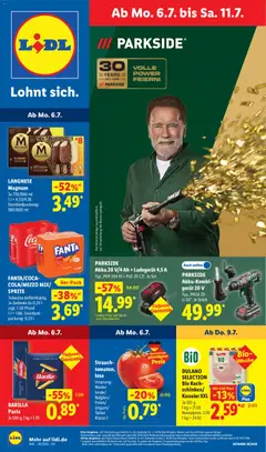 Vorschau von dem Prospekt des Geschäftes Lidl, gültig ab dem 06.07.2026