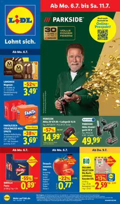 Vorschau von dem Prospekt des Geschäftes Lidl, gültig ab dem 06.07.2026