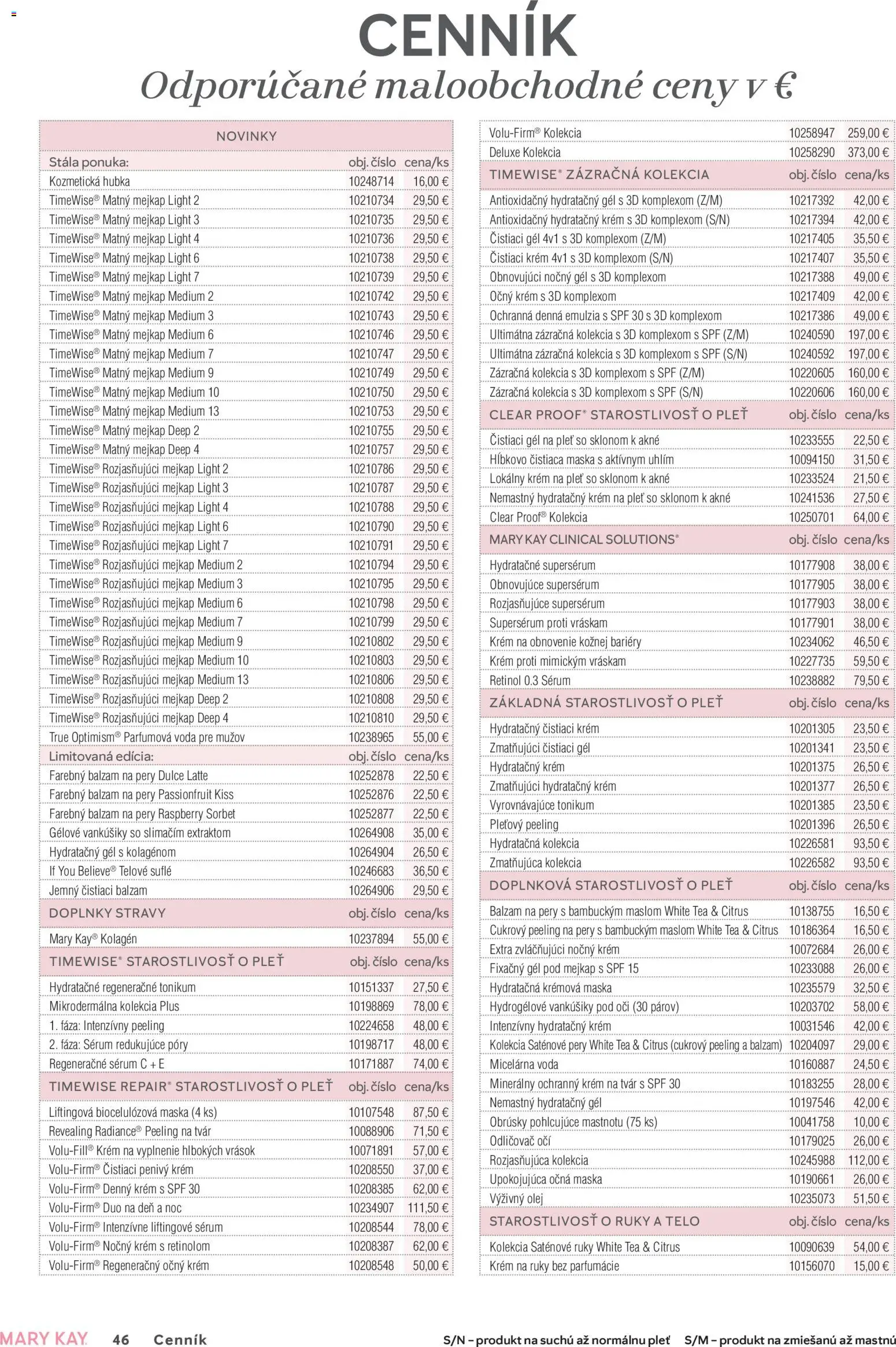 Náhľad Mary Kay letáku platného od 30.09.2026 - Voda, Maska, Kolagén, Peeling, Krém, Hubka, Krém na ruky, Odličovač očí