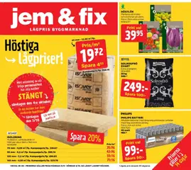 Förhandsgranska reklamblad Jem & Fix erbjudanden från butik Jem & Fix gäller från 20/09/2026