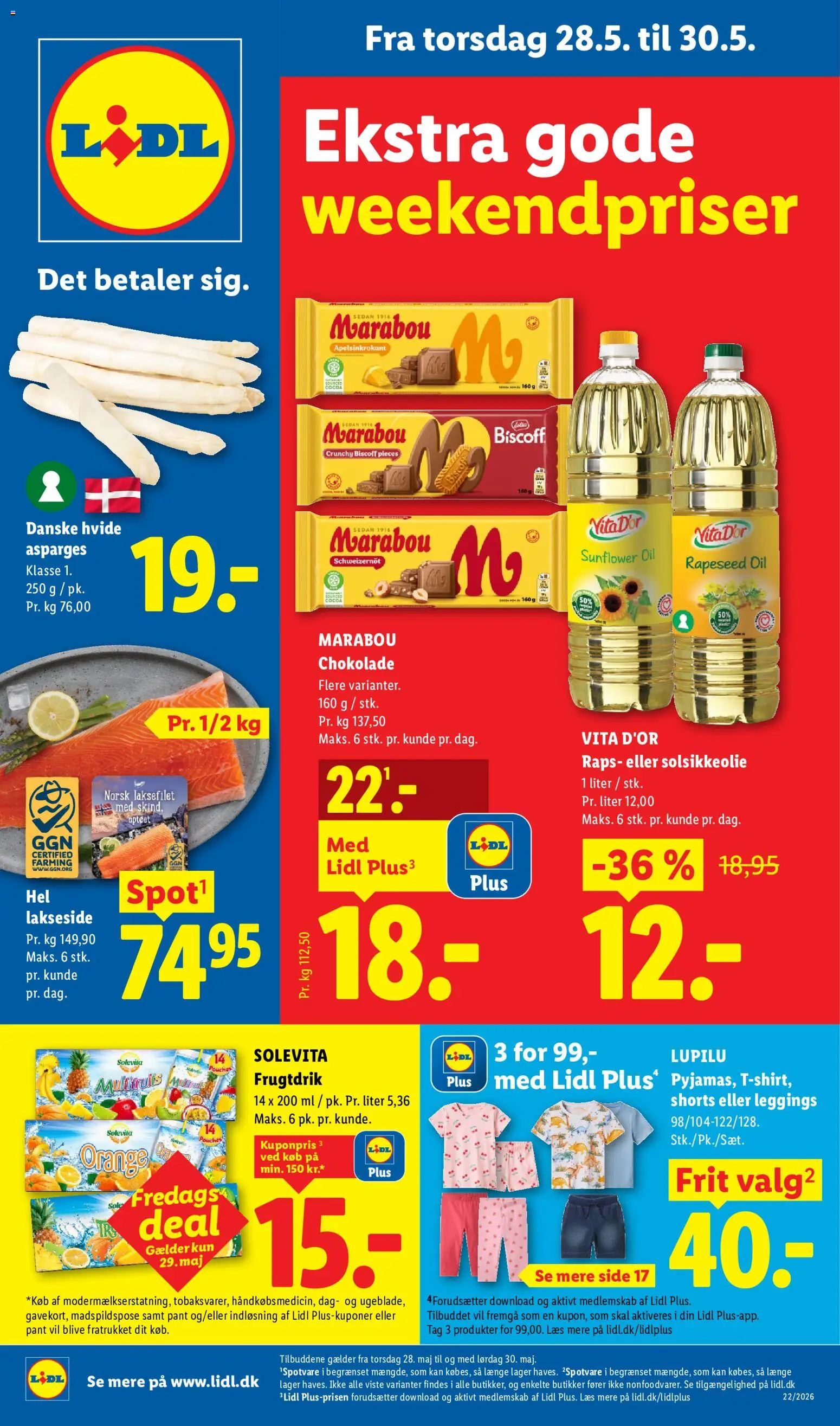 Eksempel på tilbudsavis Lidl - Weekend avis fra butik Lidl gyldig fra 28/05/2026