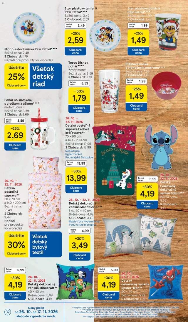 Nový Tesco leták od 28.10.