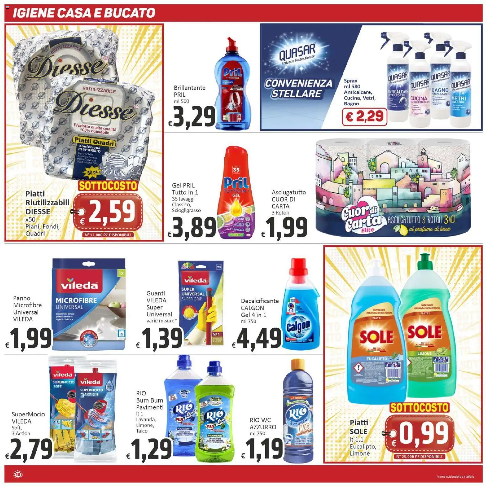 Anteprima dell'opuscolo Paghi Poco volantino dal negozio Paghi Poco valido da 23/10/2026 - Bagno, WC, Profumo, Scaffale, Talco, Guanti, Anticalcare, Asciugatutto
