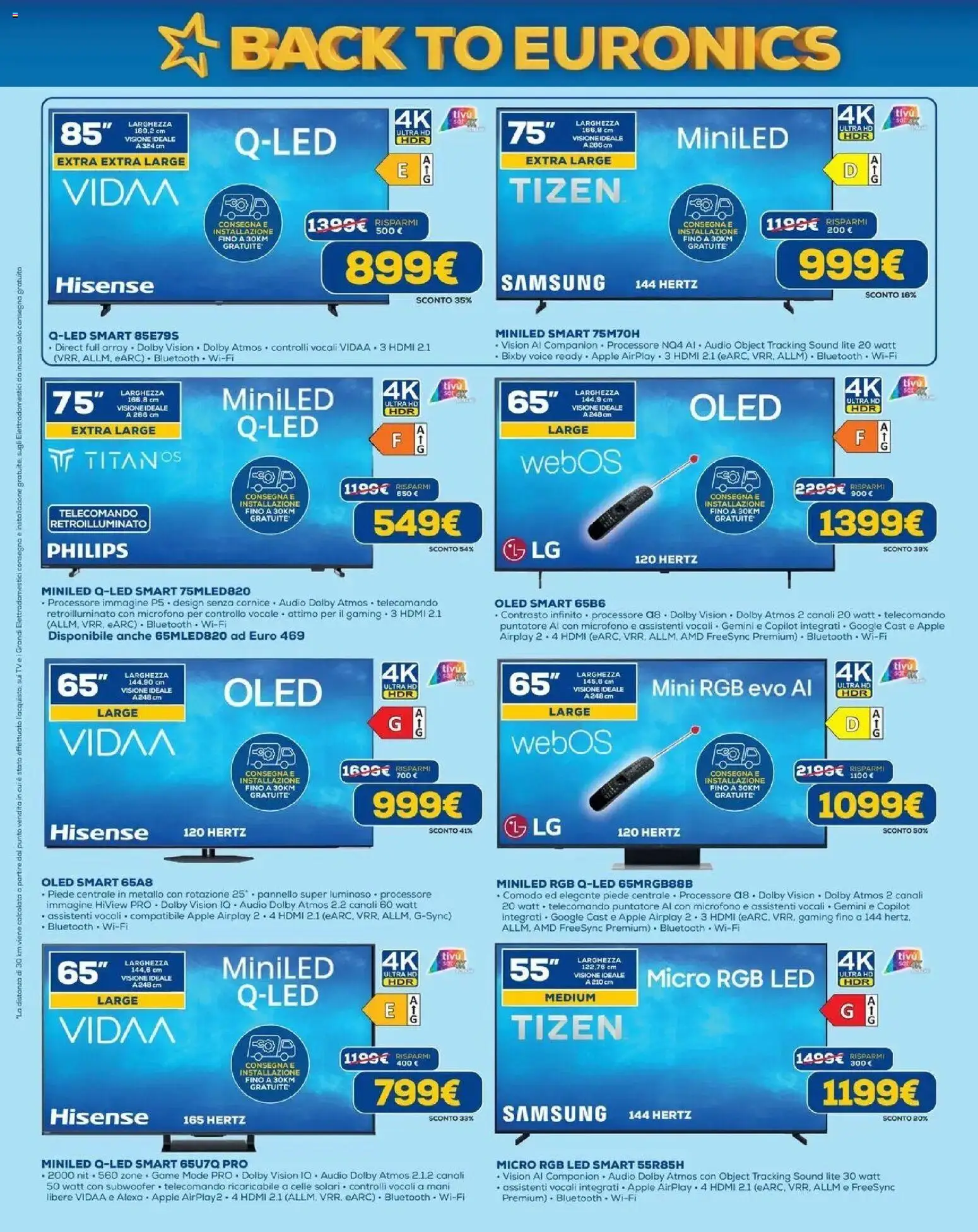Anteprima dell'opuscolo Euronics volantino Torino dal negozio Euronics valido da 20/08/2026 - Samsung, TV, Microfono, Telecomando, Audio
