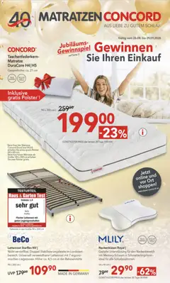 Vorschau der Angebote: Matratzen Concord Matratzen Concord Flugblatt gültig ab 26.08.2026