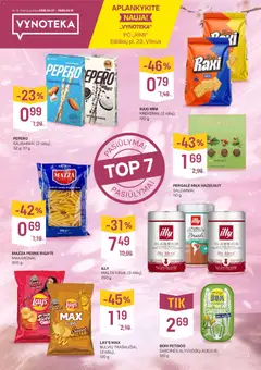 VYNOTEKA parduotuvės leidinio VYNOTEKA leidinys galiojančio nuo 2026.04.27 peržiūra