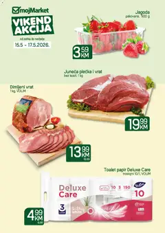 Pregled letka Vikend akcija trgovine mojMarket vrijedi od 15.05.2026