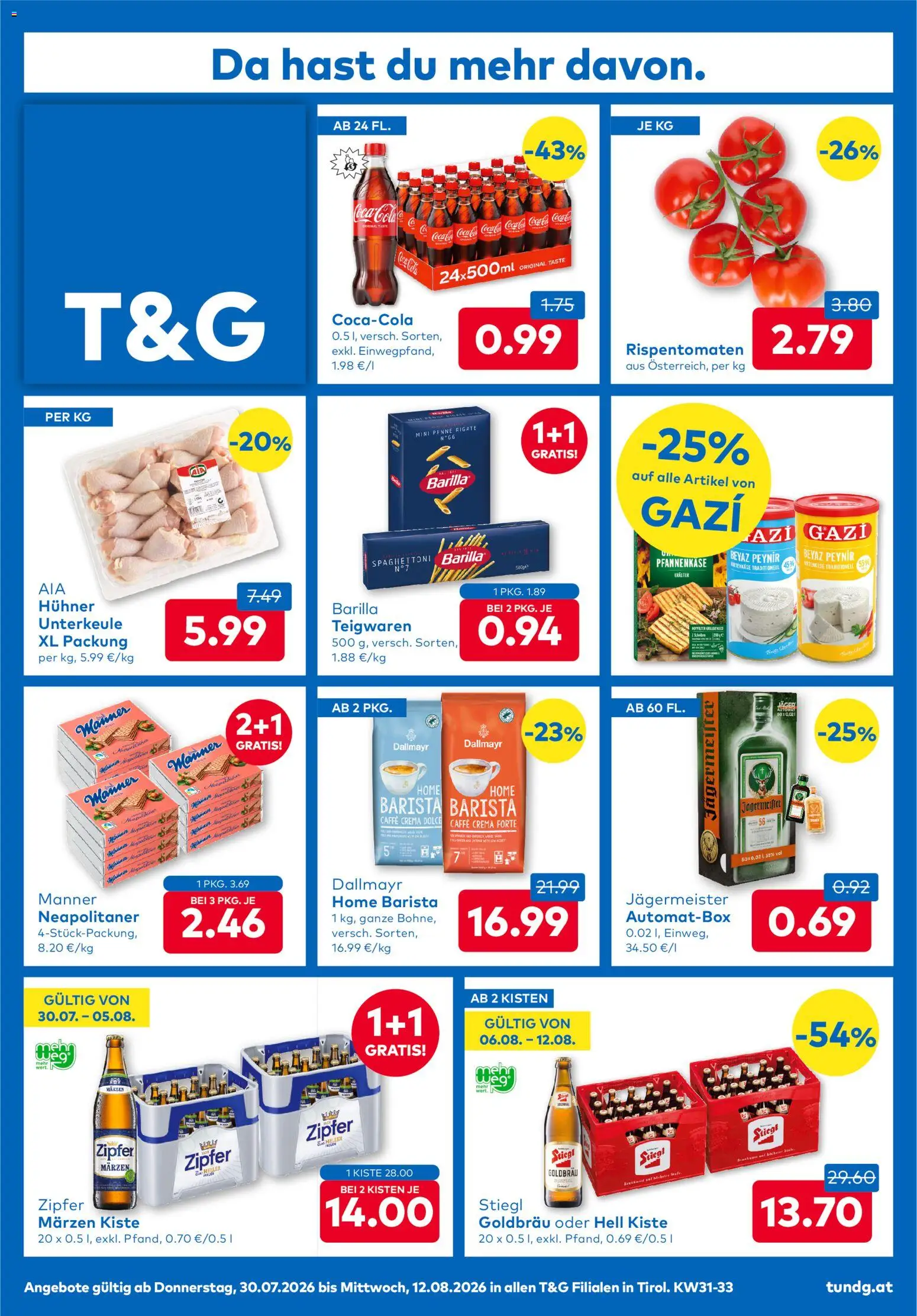 Vorschau der Angebote: T&G T&G Flugblatt gültig ab 30.07.2026 - Barilla