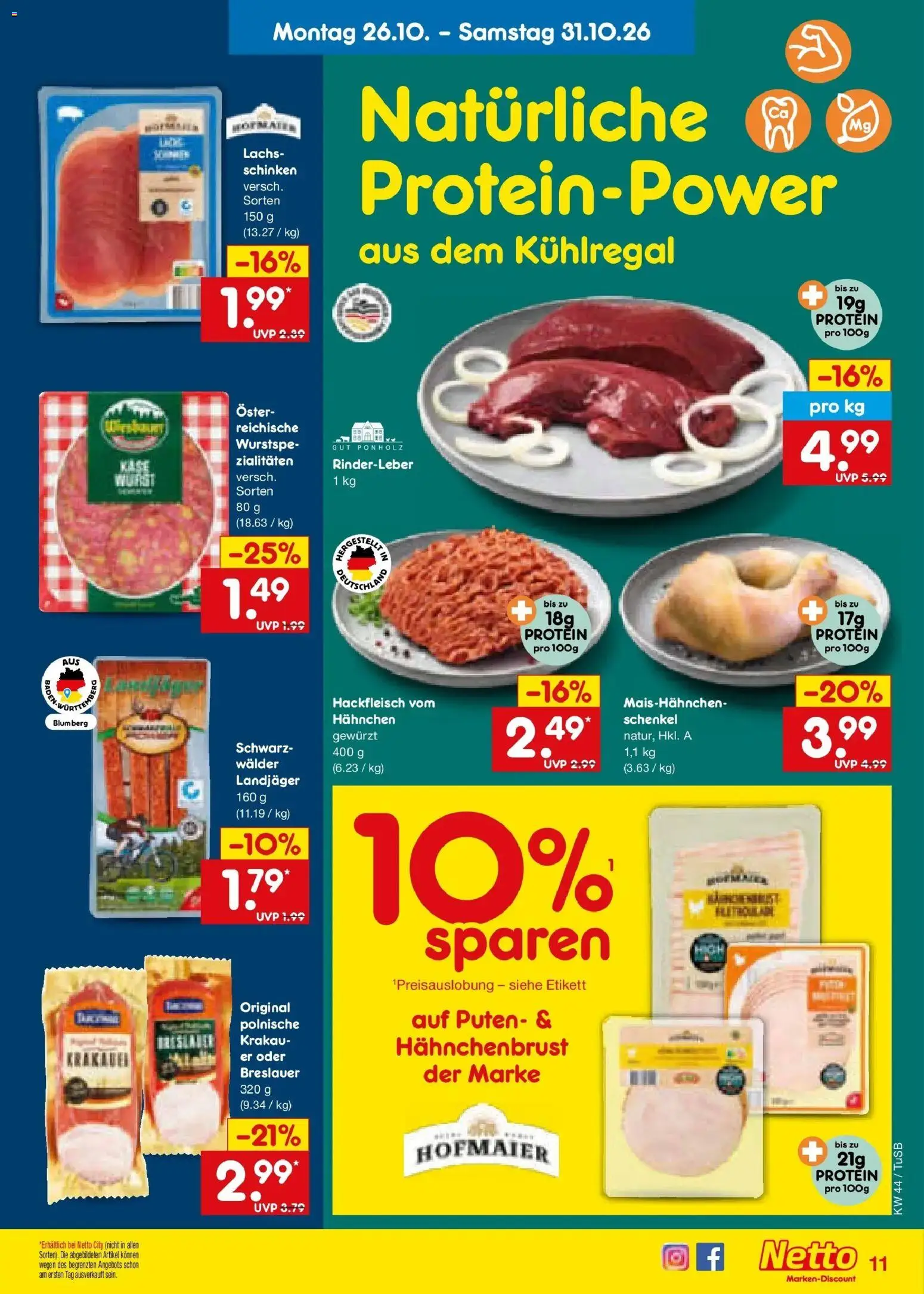 Vorschau von dem Prospekt des Geschäftes Netto Marken-Discount, gültig ab dem 26.10.2026