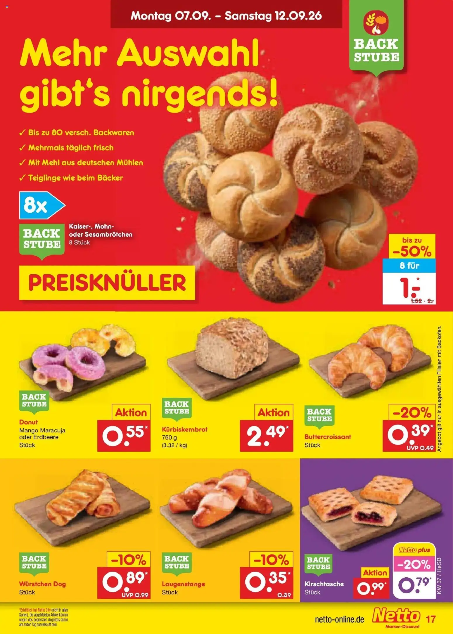 Vorschau von dem Prospekt des Geschäftes Netto Marken-Discount, gültig ab dem 07.09.2026 - Mango, Mehl