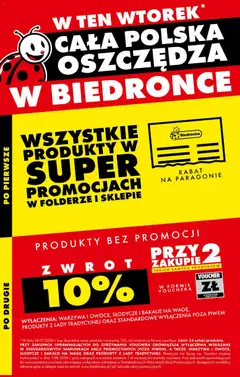 Pogląd gazetki "Biedronka gazetka - Cała Polska oszczędza" ze sklepu Biedronka ważnej od 28.07.2026