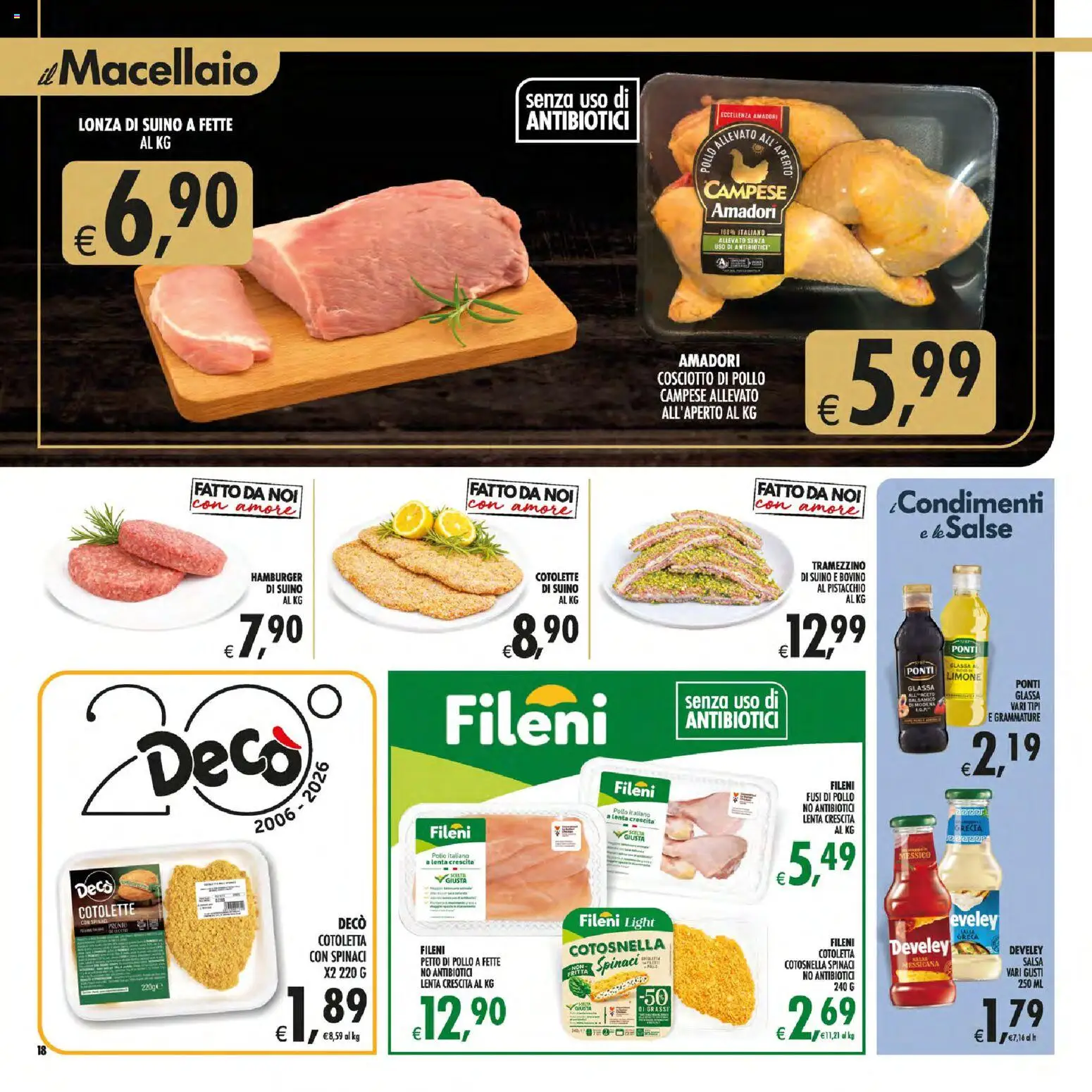 Anteprima dell'opuscolo Decò volantino Gourmet Sicilia dal negozio Decò valido da 01/09/2026 - Hamburger, Limone, Tramezzino, Bovino, Spinaci, Salsa, Glassa, Glassa al limone