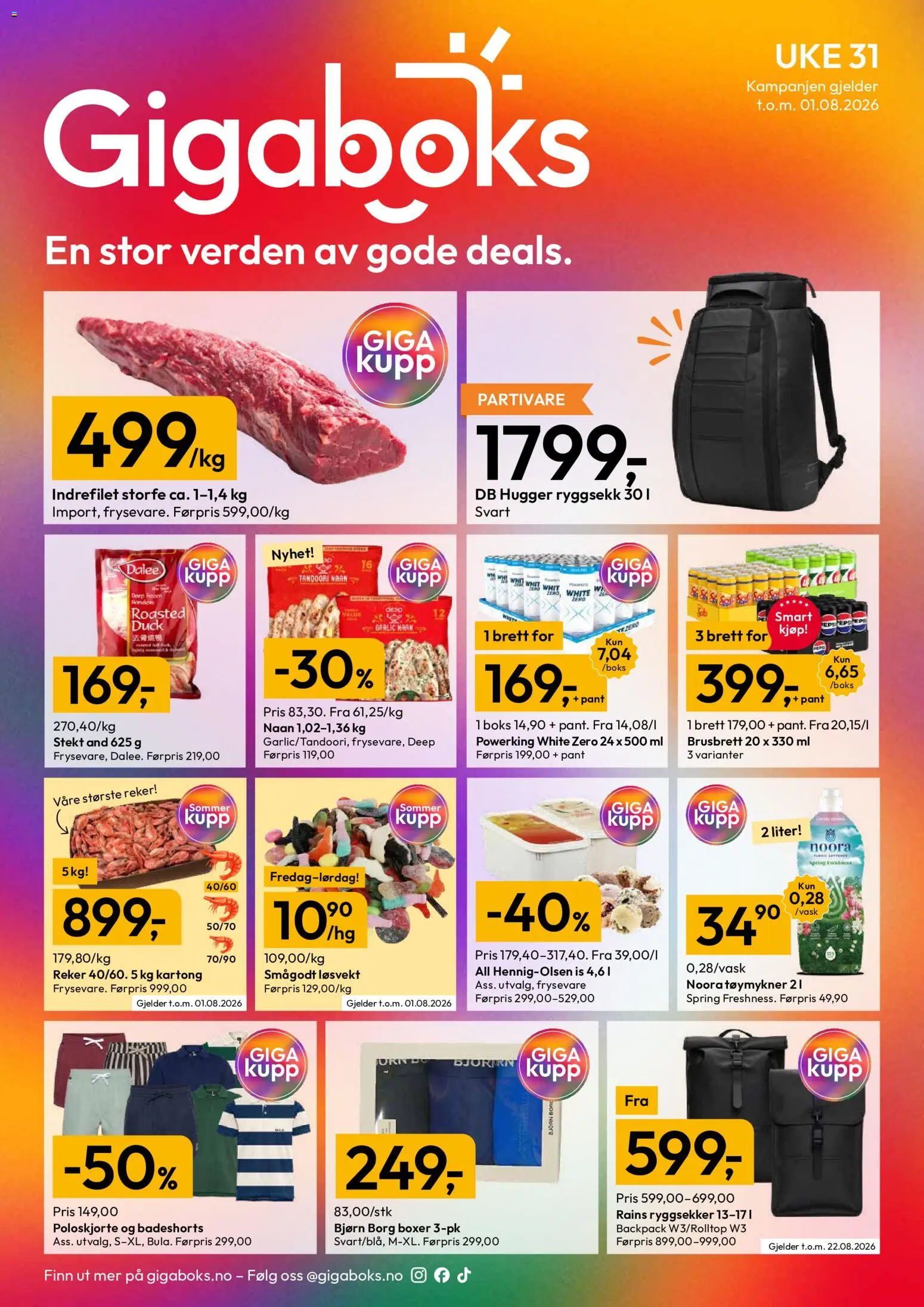 Forhåndsvis Gigaboks kundeavis fra butikk Gigaboks gyldig fra 27/07/2026
