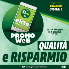 Anteprima dell'opuscolo Elite Supermercati volantino Promo Web dal negozio Elite Supermercati valido da 29/05/2026