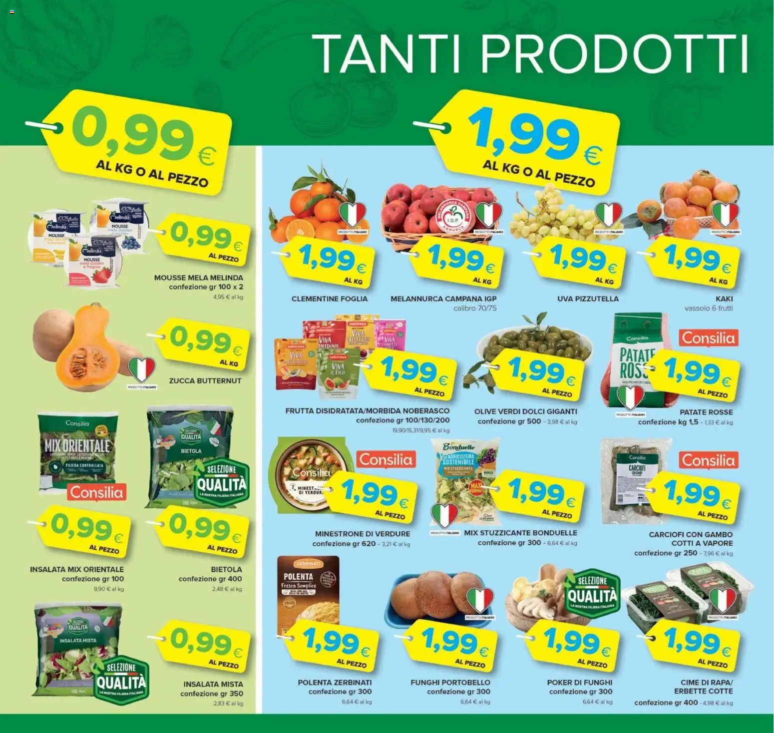 Anteprima dell'opuscolo Oasi volantino Roma dal negozio Oasi valido da 22/10/2026 - Dolci, Insalata, Macedonia, Minestrone, Patate, Uva, Olive, Zucca butternut