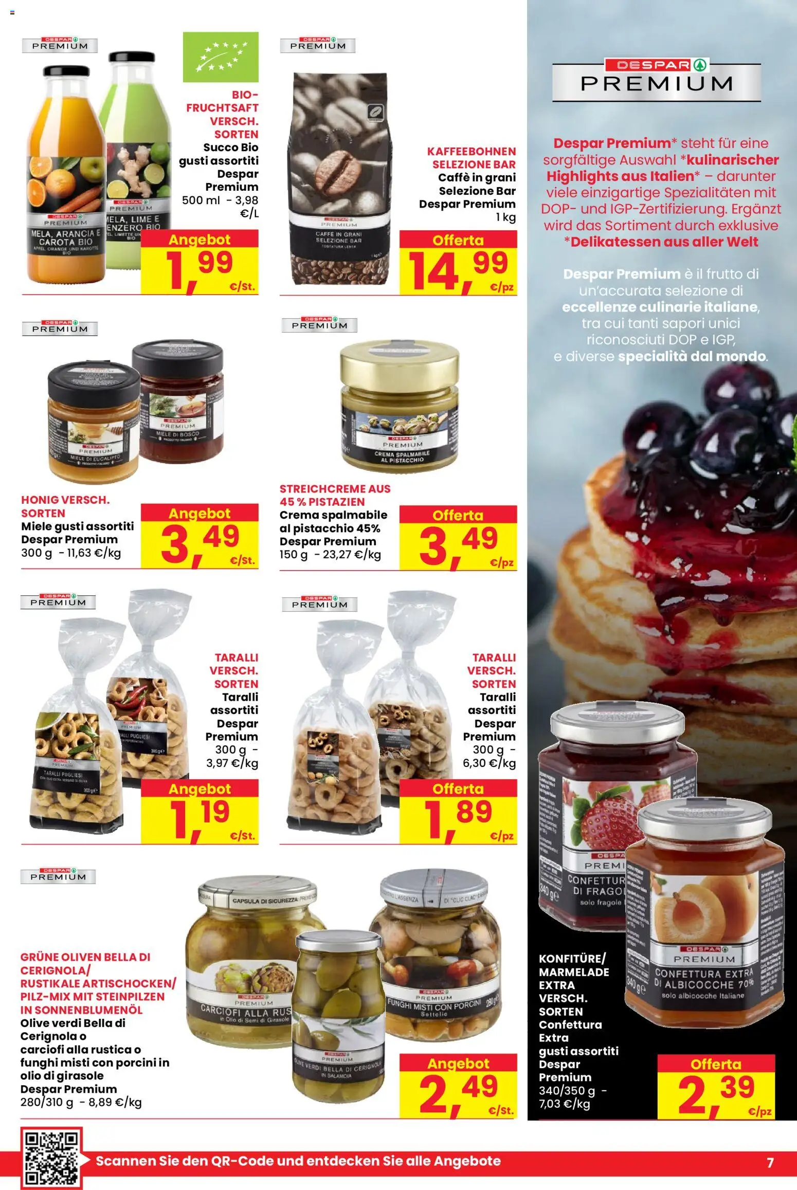 Anteprima dell'opuscolo Despar volantino Egna dal negozio Despar valido da 29/10/2026 - Crema, Miele, Carciofi, Olio, Pistacchio, Albicocche, Semi di girasole, Capsula