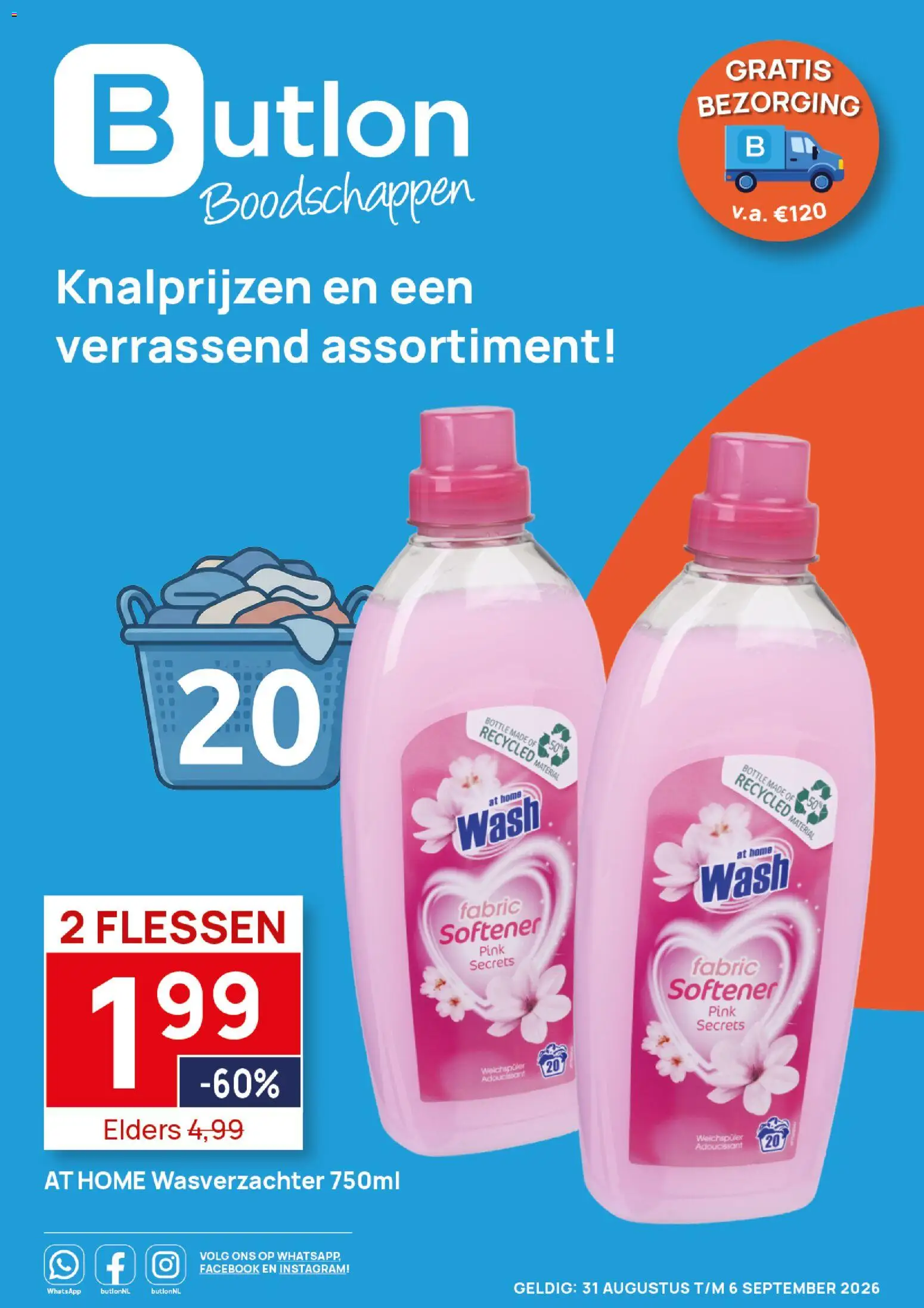 Voorbeeld van Butlon folder van winkel Butlon geldig vanaf 31-08-2026 - Wasverzachter