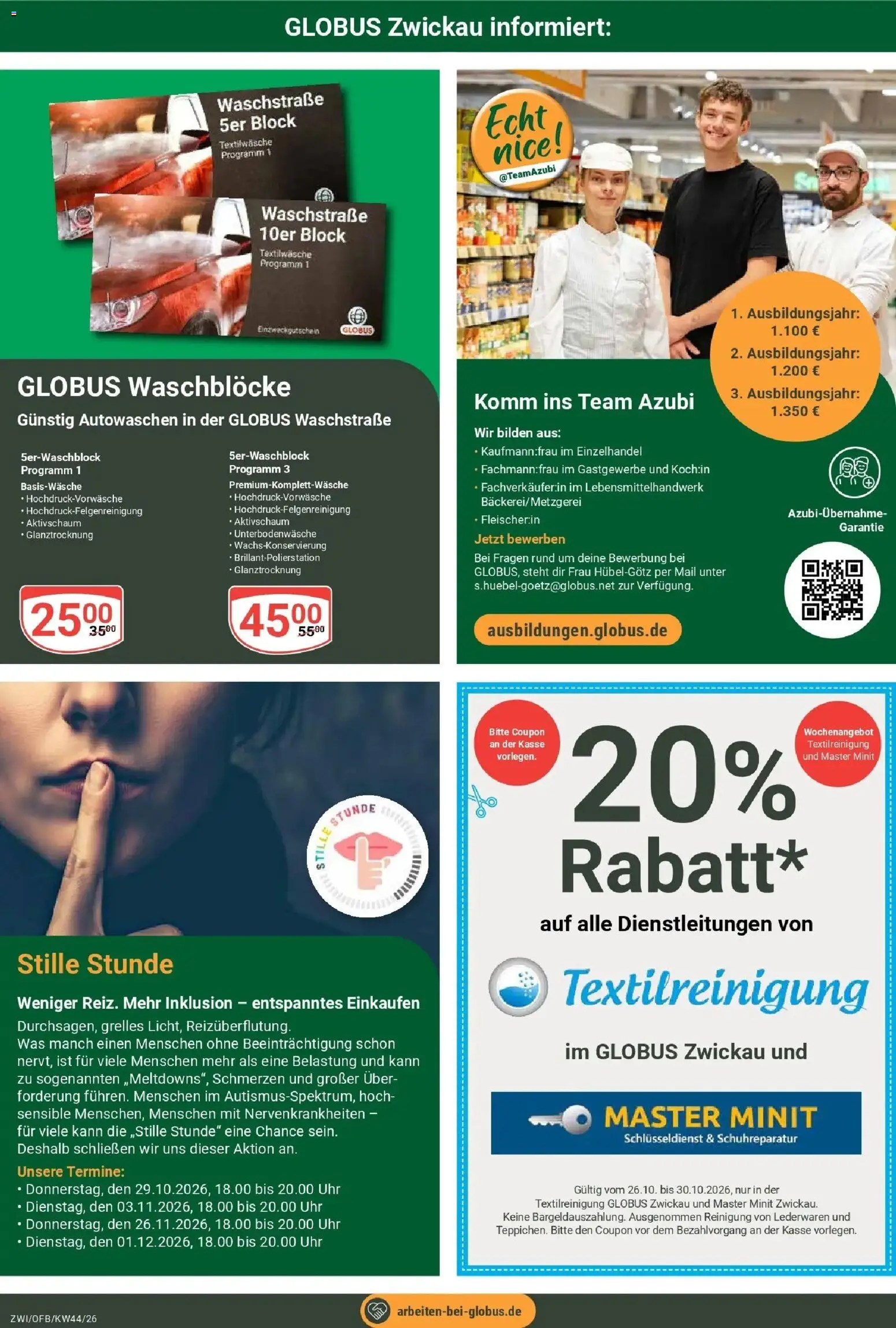 Vorschau von dem Prospekt des Geschäftes Globus, gültig ab dem 26.10.2026