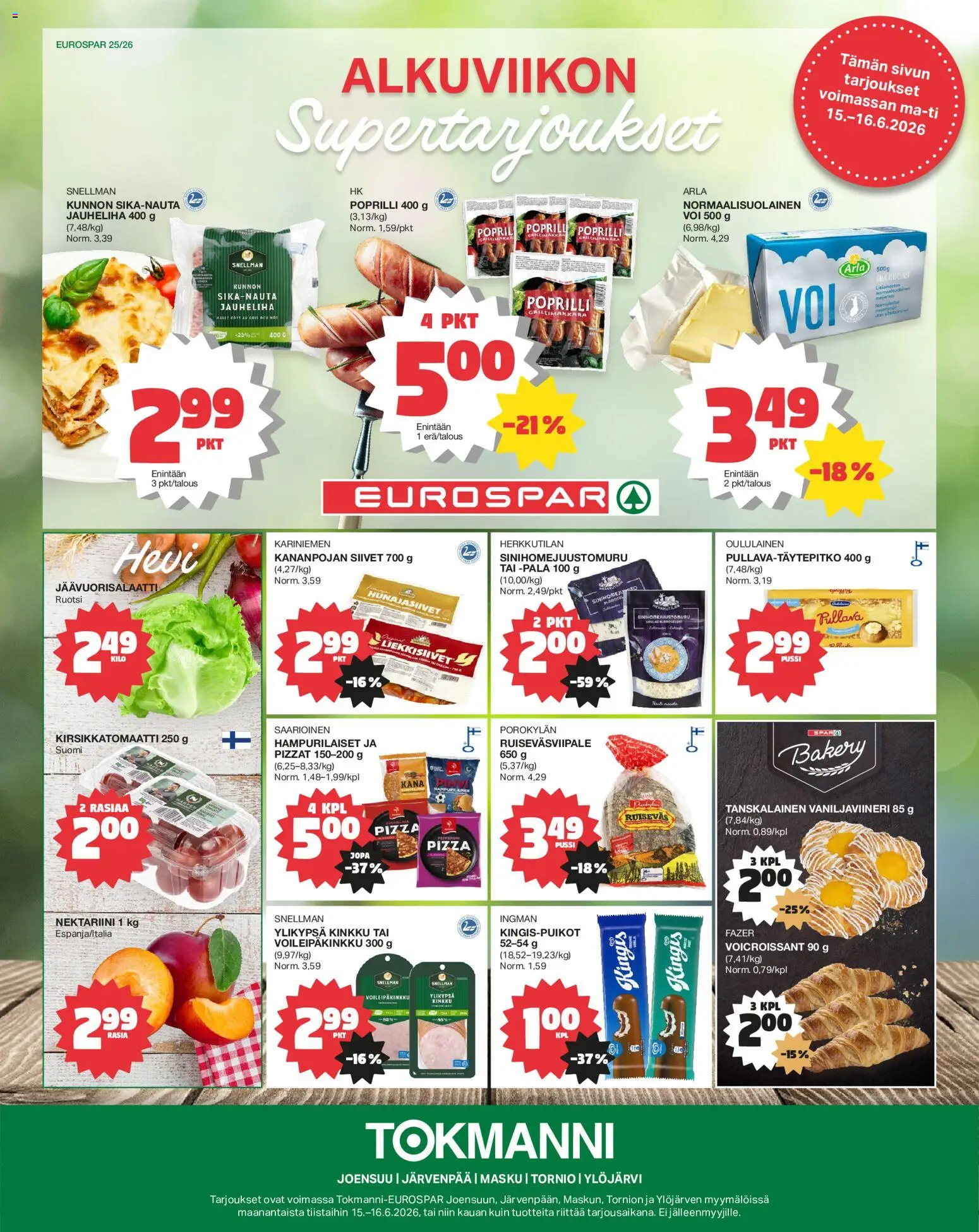 Kaupan Tokmanni Tokmanni - EUROSPAR esikatselu, voimassa 15/06/2026