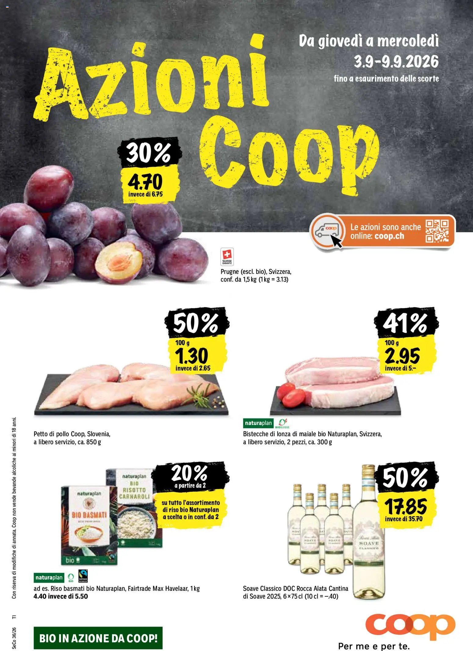 Vorschau des Merkblatts Coop aktionen IT vom Shop Coop gültig von 03.09.2026 bis 09.09.2026