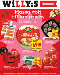 Förhandsgranska reklamblad Willys erbjudanden Hemma från butik Willys gäller från 05/10/2026