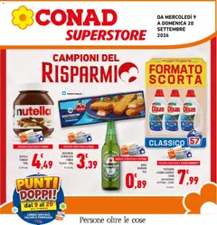 Anteprima dell'opuscolo Conad volantino Superstore Campania dal negozio Conad valido da 09/09/2026