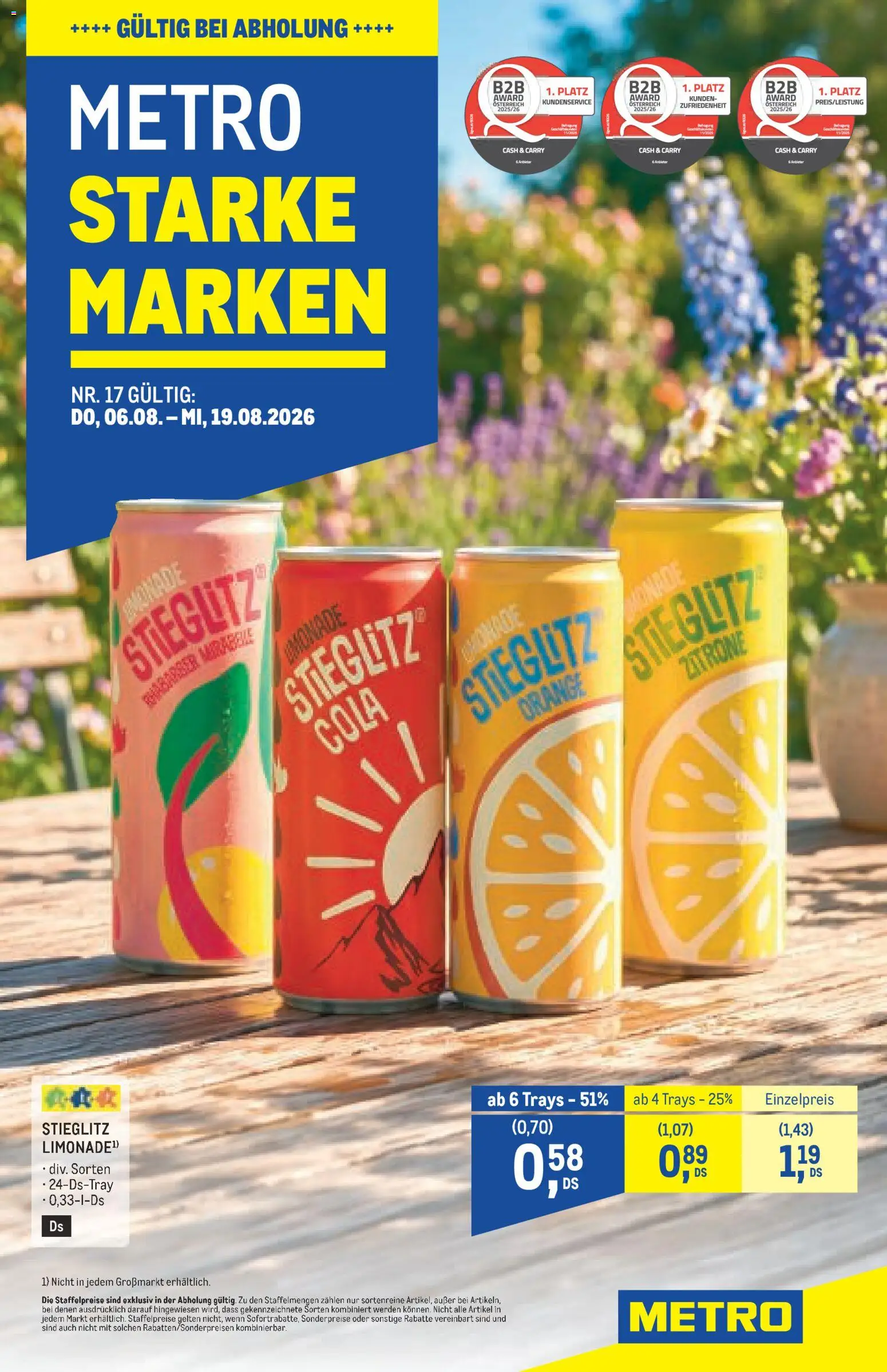 Vorschau der Angebote: Metro Metro angebote Starke Marken gültig ab 06.08.2026