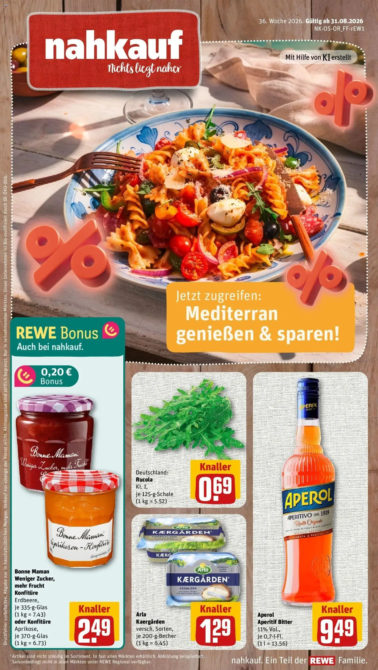 Vorschau von dem Prospekt des Geschäftes Rewe, gültig ab dem 31.08.2026