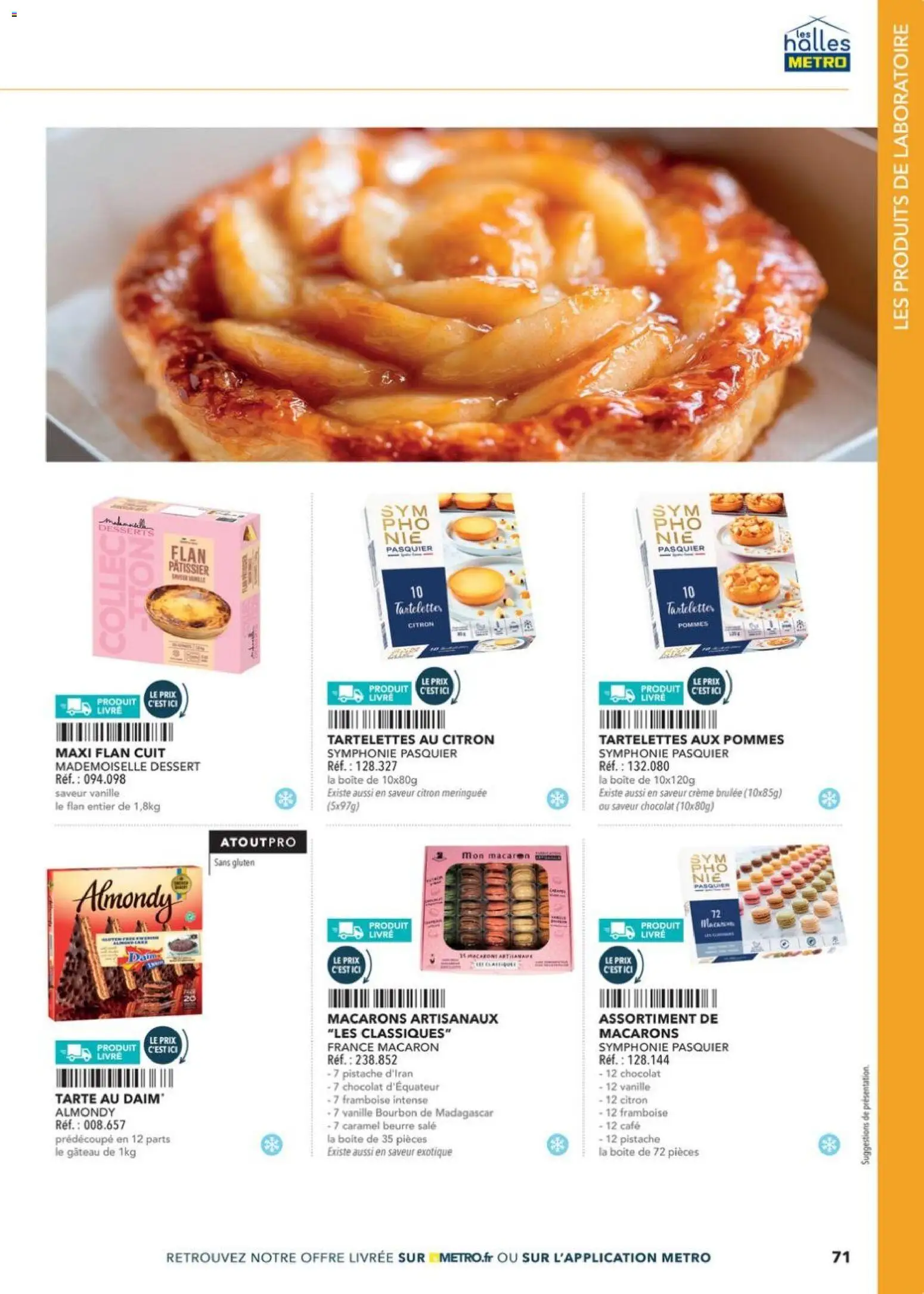 Prévisualisation de Boulangers Pâtissiers du magasin METRO formulaire valide 30/04/2026 - Café, Chocolat, Livre, Tarte, Beurre, Citron, Framboise, Vanille