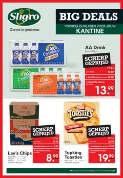 Voorbeeld van Sligro Folder big deals van winkel Sligro geldig vanaf 13/08/2026