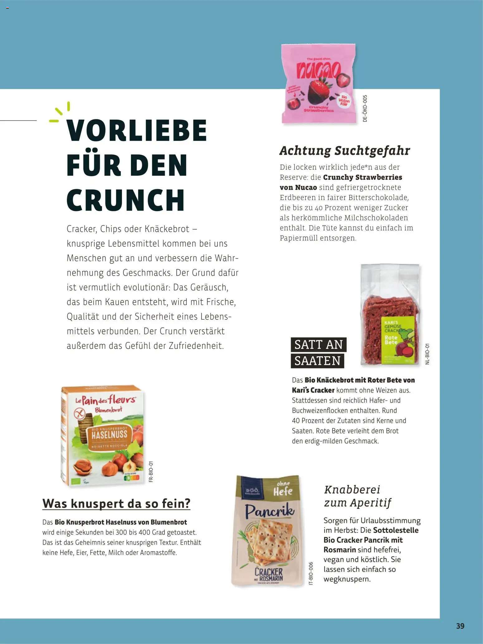 Vorschau von dem Prospekt des Geschäftes BioMarkt, gültig ab dem 26.10.2026 - Chips, Erdbeeren, Gemüse, Brot, Milch, Zucker