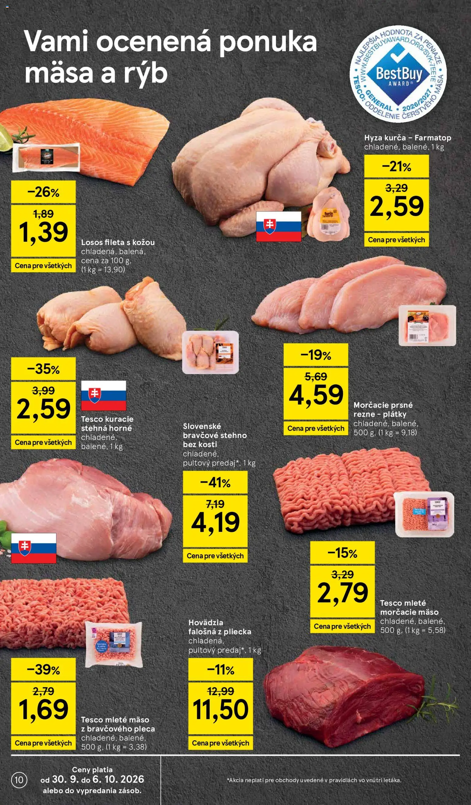 Náhľad Tesco letáku platného od 30.09.2026